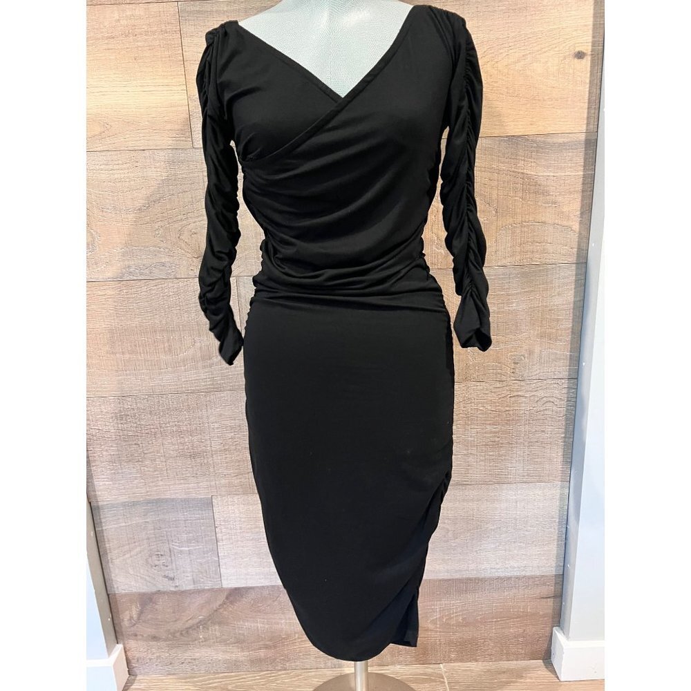 BAUM UND PFERDGARTEN Black Midi dresses Size S - Picture 4 of 10